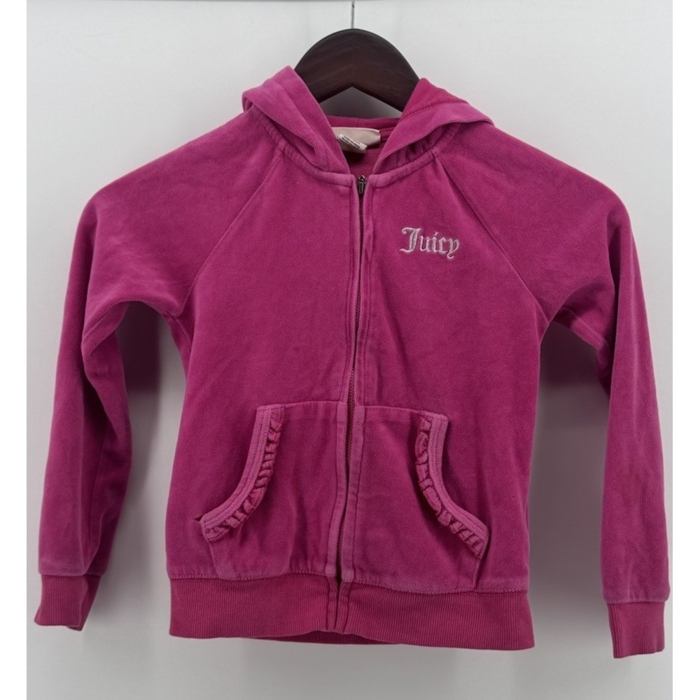 Girls Juicy Couture Velour Jacket‎ Full Zip Size 7